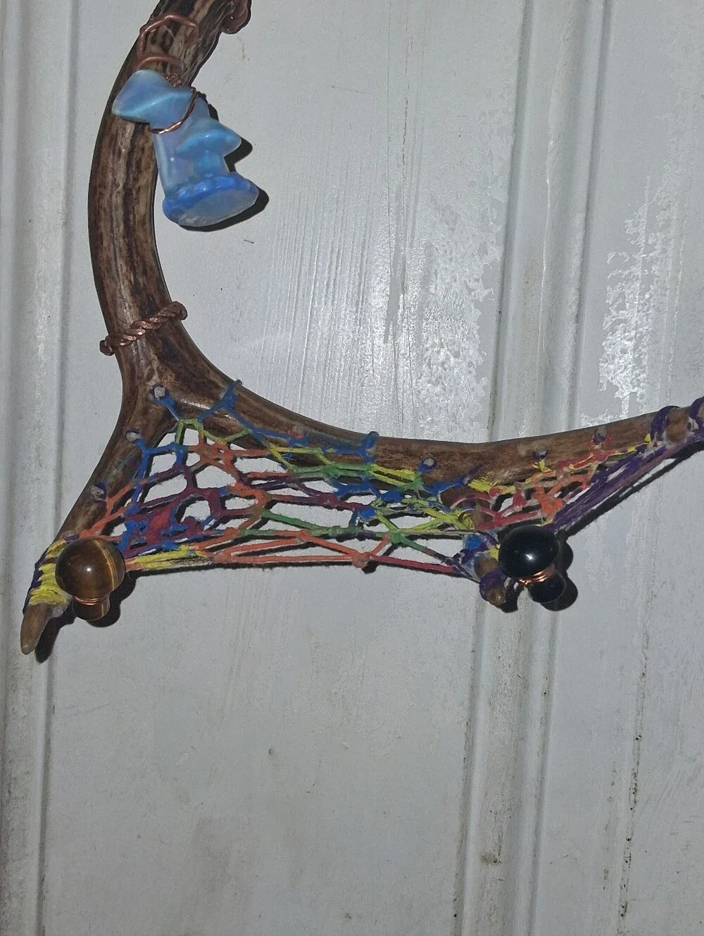PrrrfectEQ Handmade one kind Piece. Antler Mushroom   Dream Cather